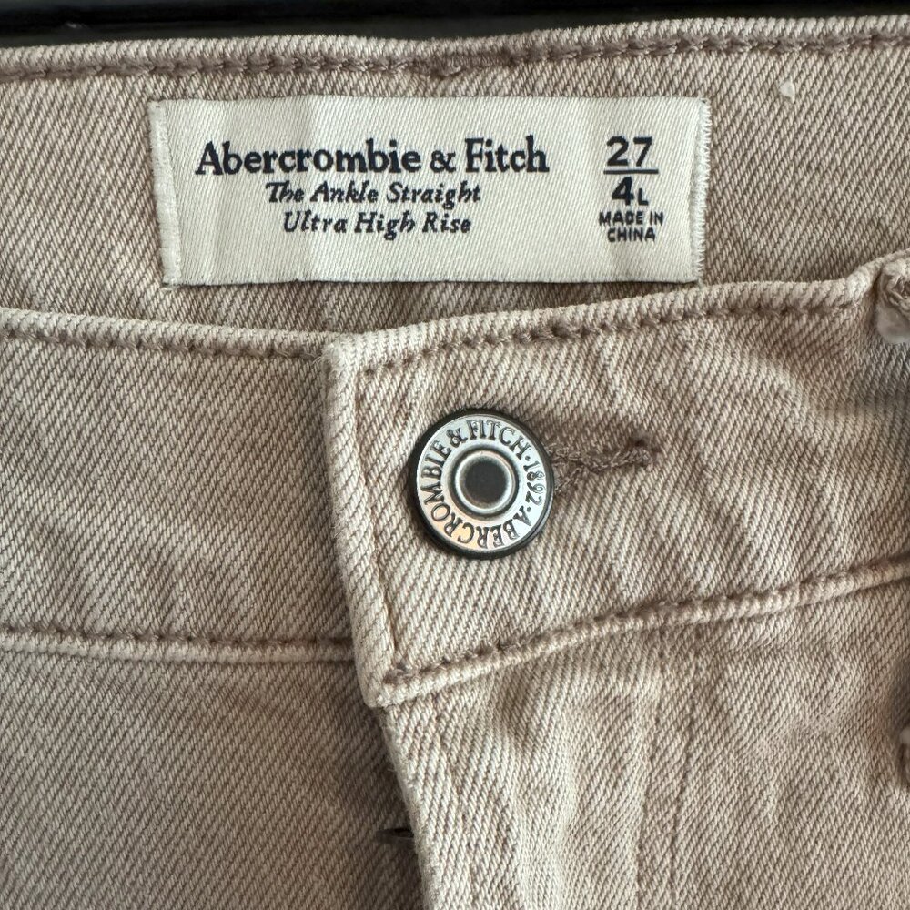 Beige/ Tan High Waisted Jeans